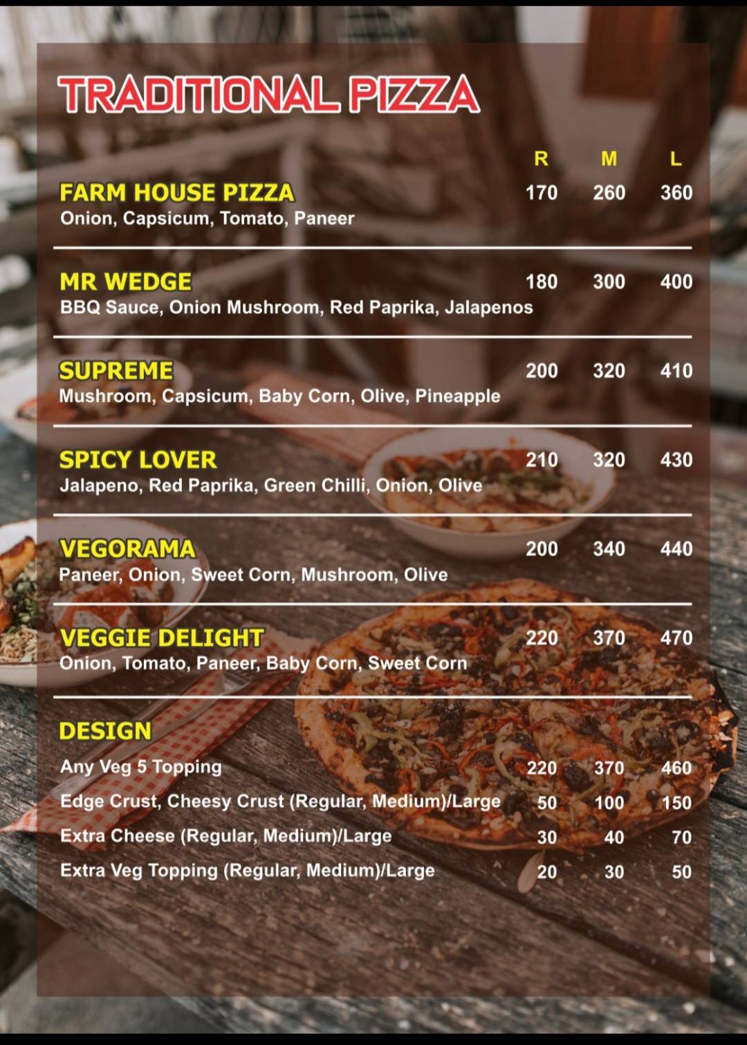 SAMAR BAKERS menu