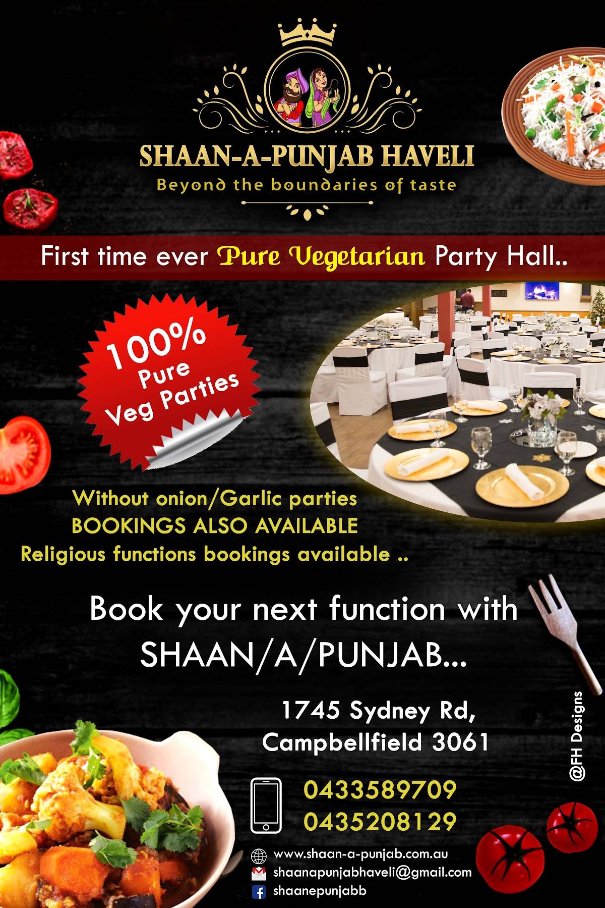 Menu at SHAAN A PUNJAB HAVELI restaurant, Campbellfield