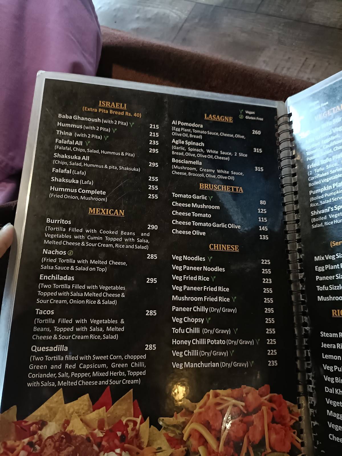 SHIVANI'S Cafe ( Spiritual & healing Cafe) menu