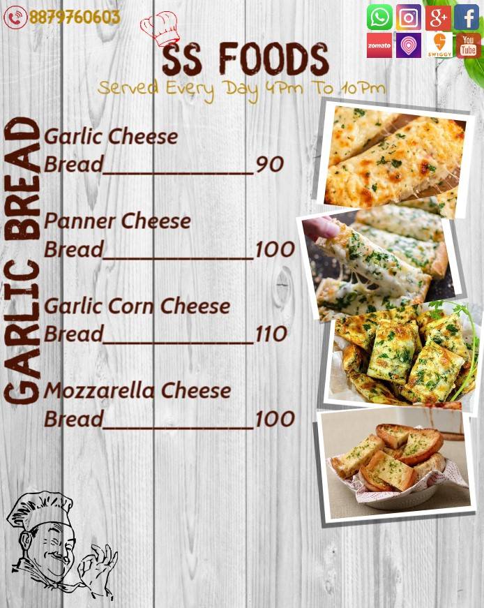SS Foods menu