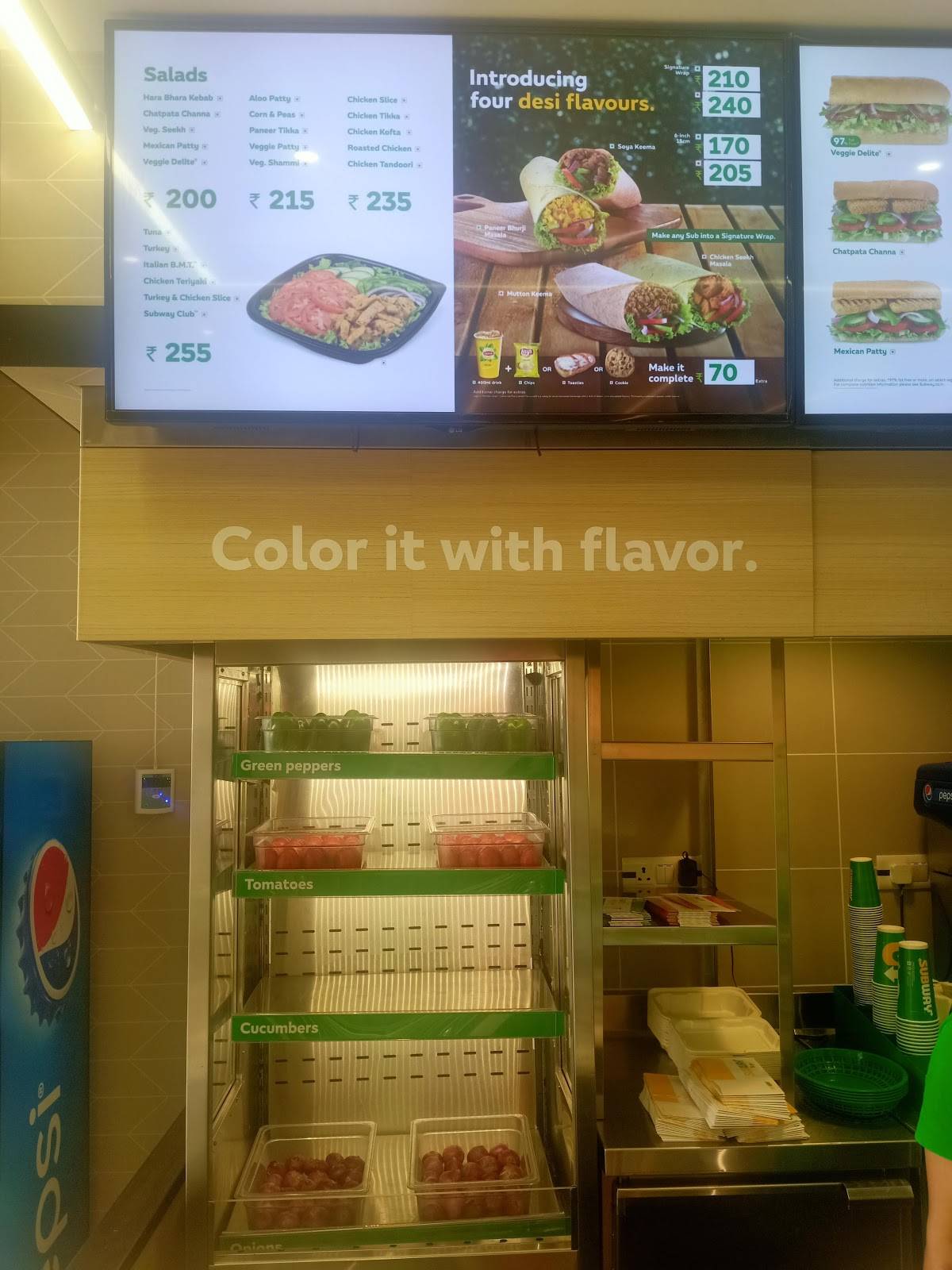 Menu at SUBWAY VVIP MALL, Ghaziabad