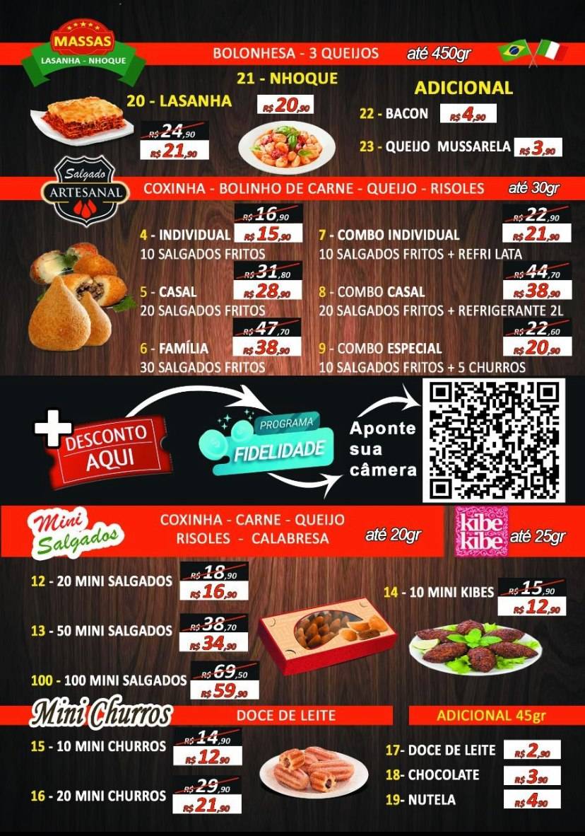 Salgaderia ELITE cardápio