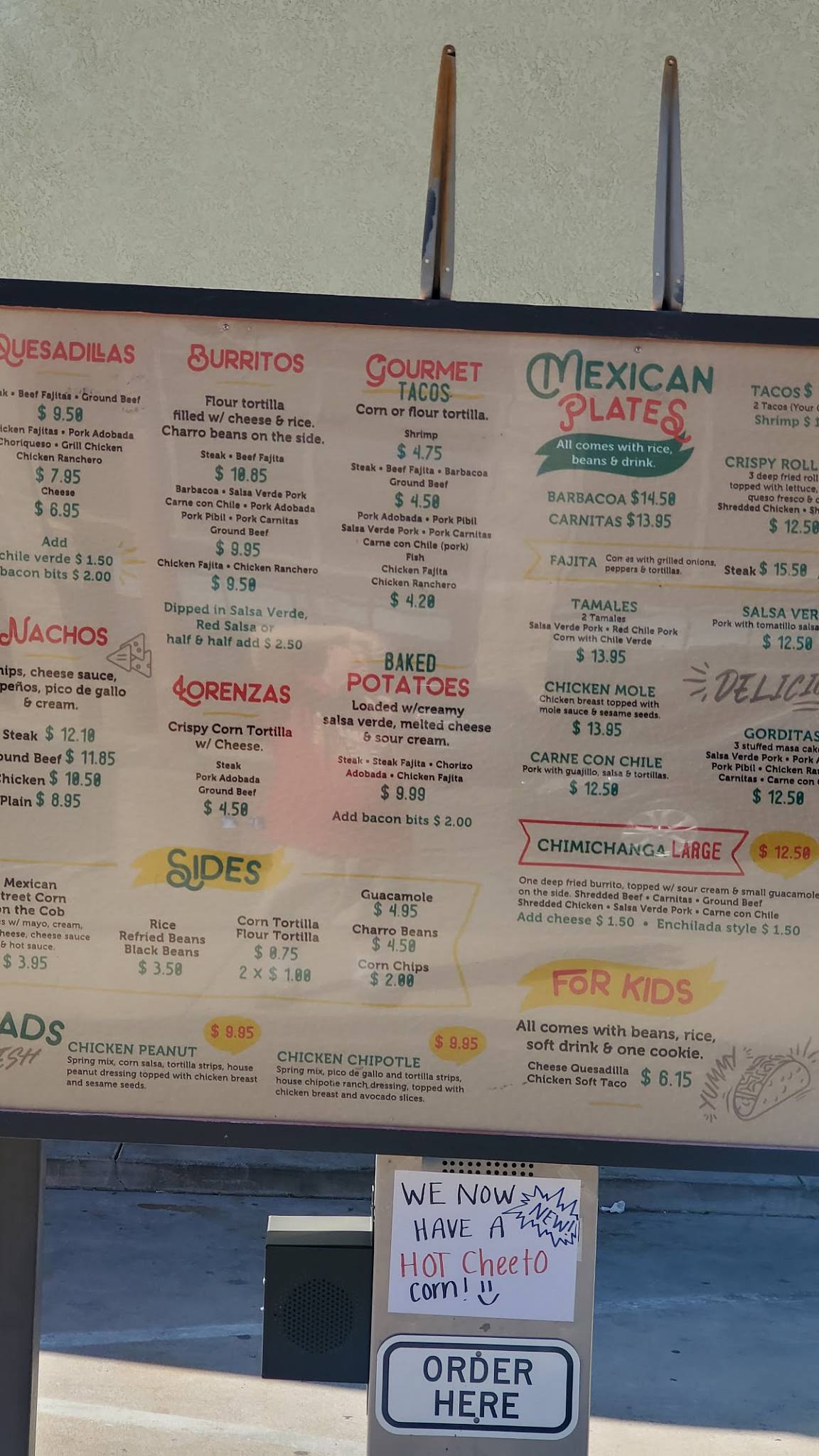 Menu at Salsa Verde Restaurant, Tucson, 210 N Pantano Rd
