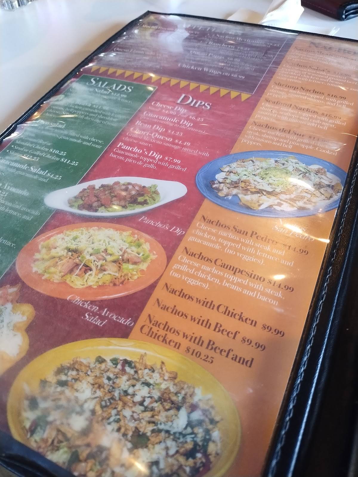 Menu at Salsa's Grill restaurant, Jonesboro
