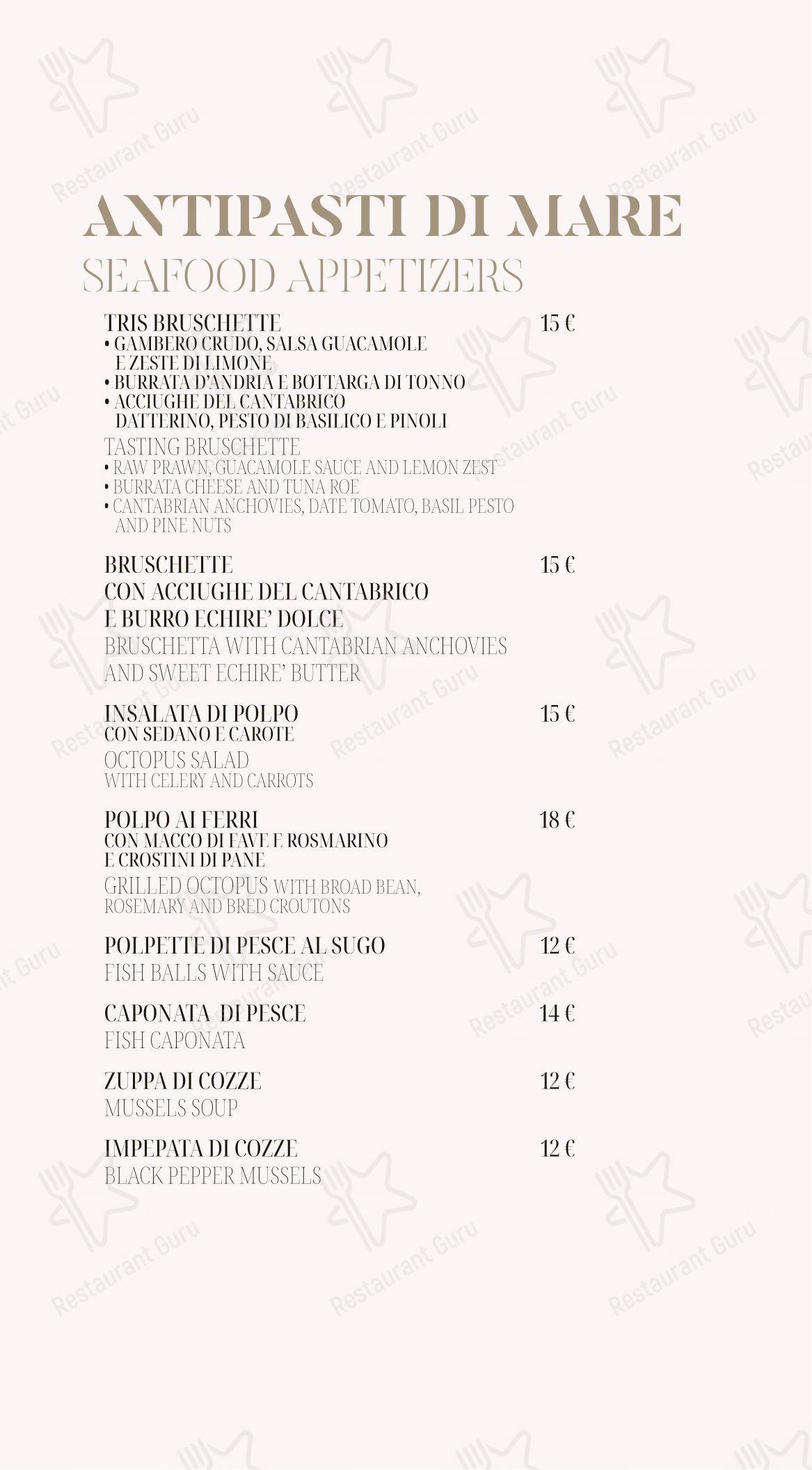 Menu di Salvinius - Menu