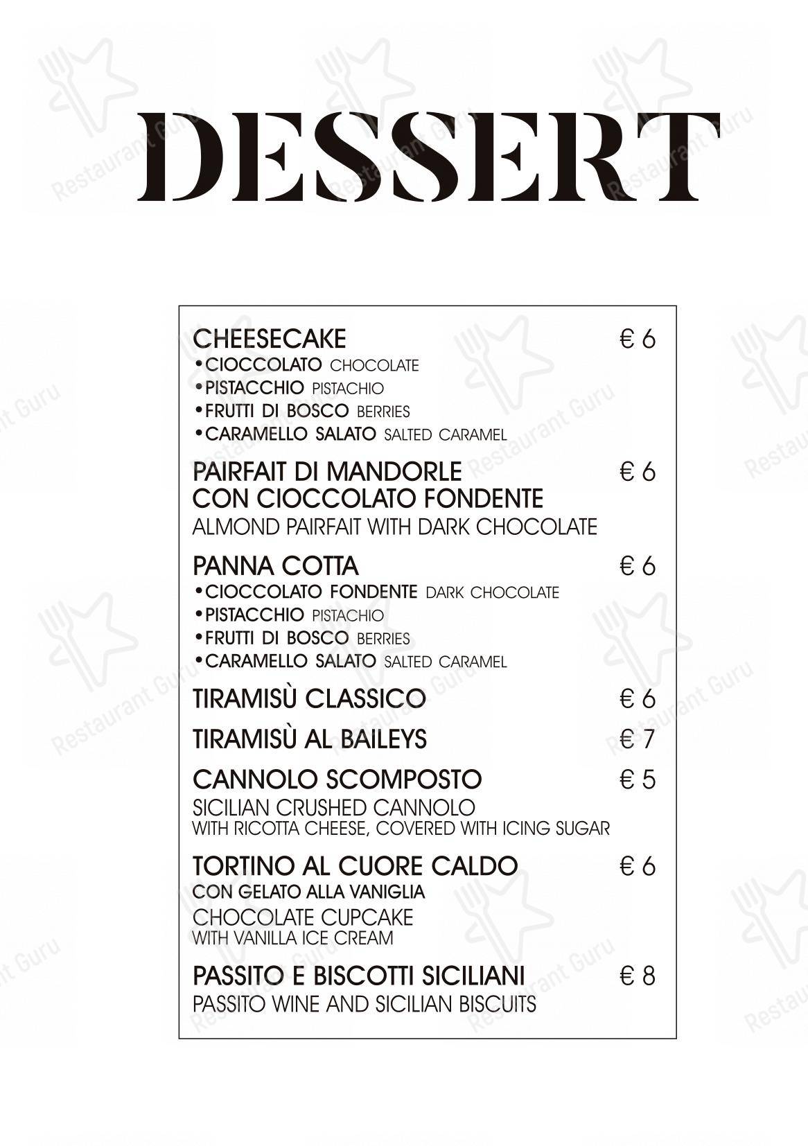 Menu di Salvinius - 菜单