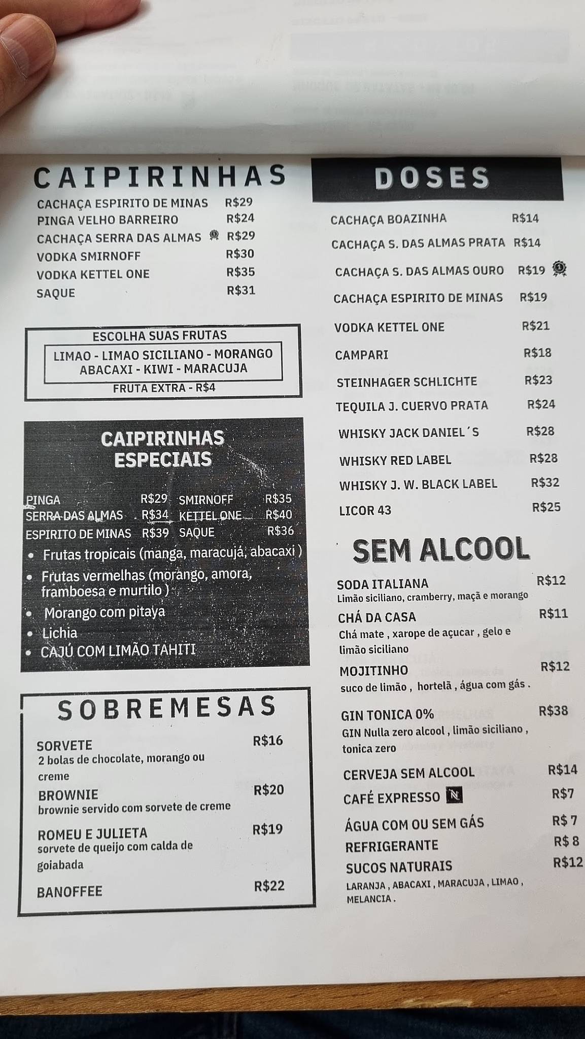 Quintal da Imperatriz cardápio