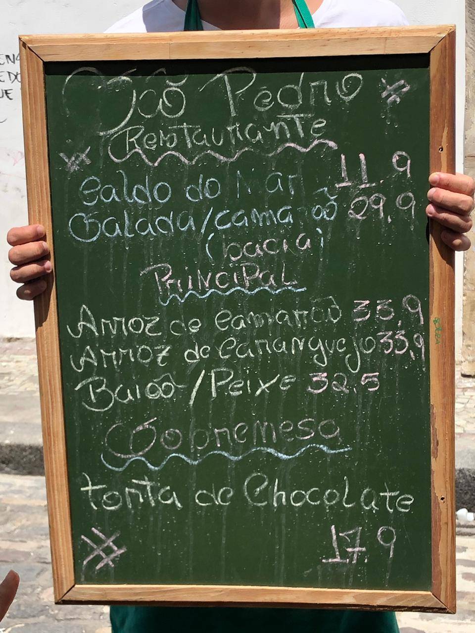 São Pedro Restaurante cardápio