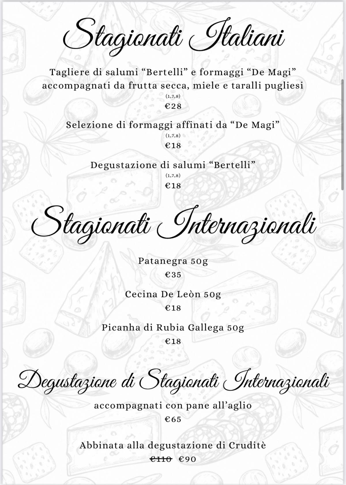 Menu di Sapori d'Italia 