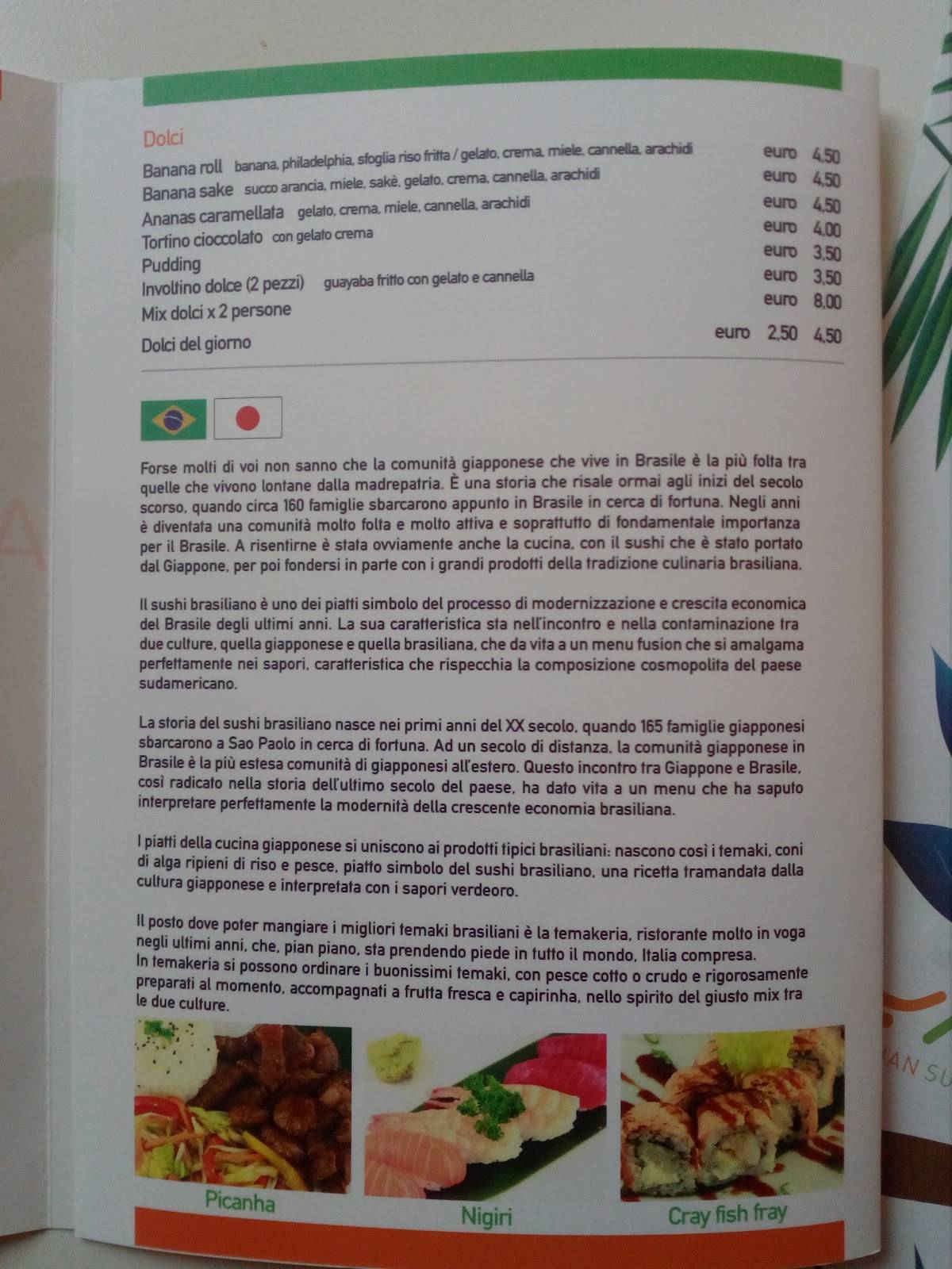 Menu di Satya Temakeria 
