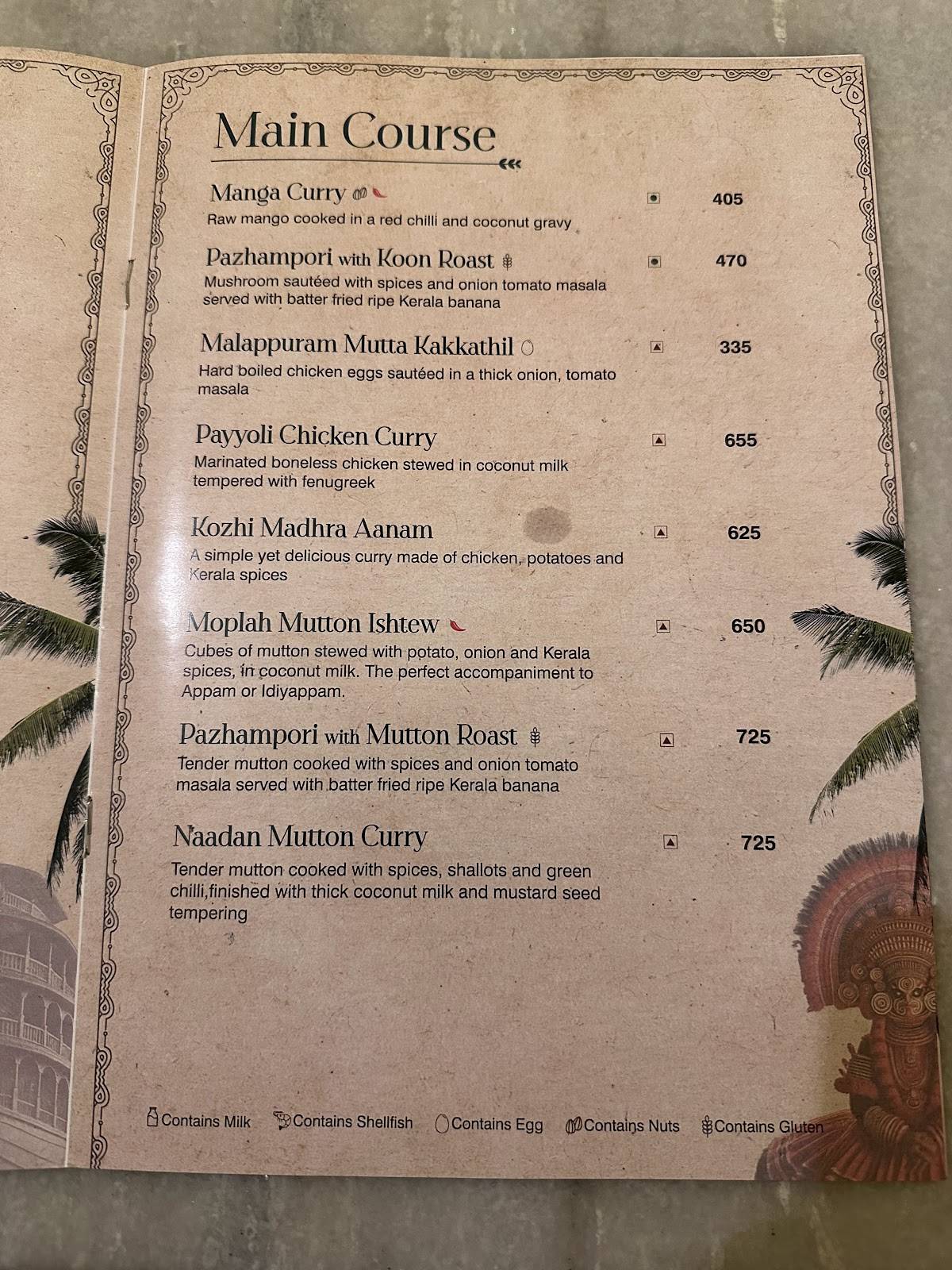 Savya Rasa menu