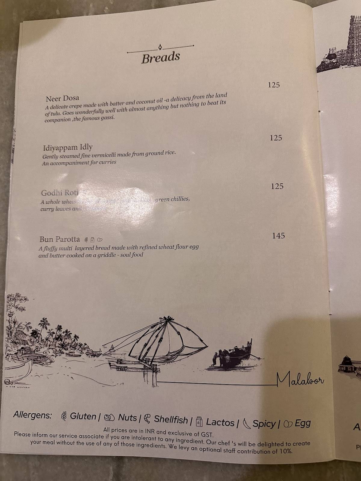 Savya Rasa menu