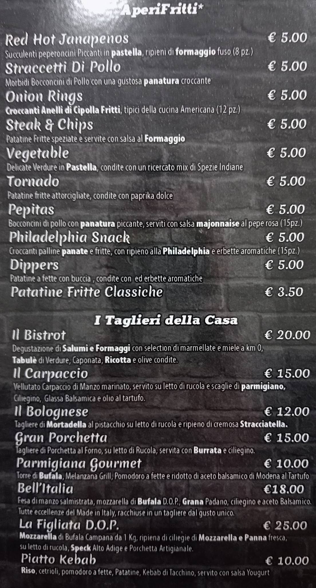 Menu di Scialu - Officina Del Gusto 