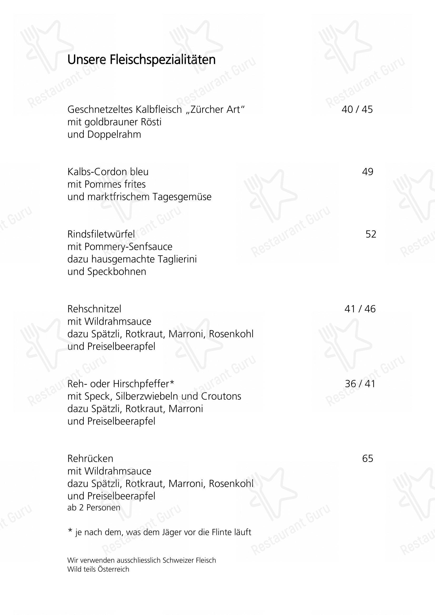 Menu bar per Seerose Bar - Freienbach in Freienbach