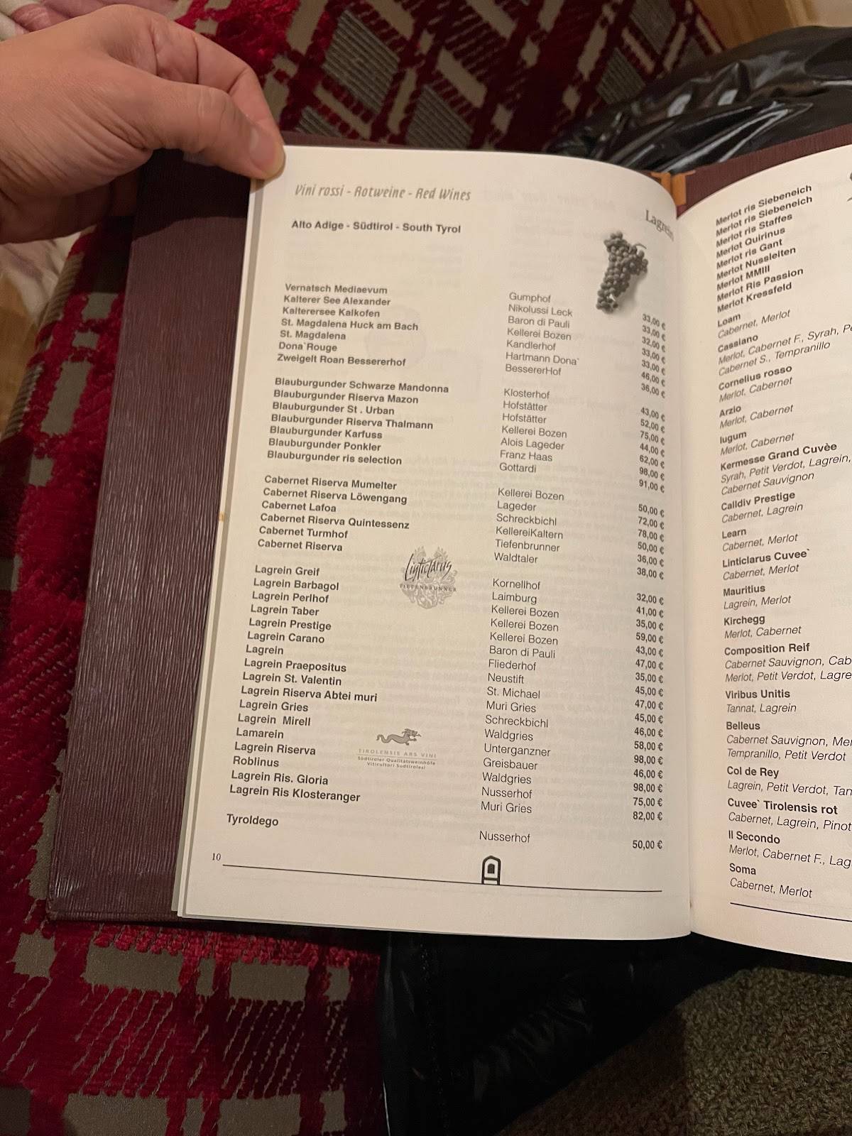 Menu di Restaurant Pizzeria Sal Fëur 