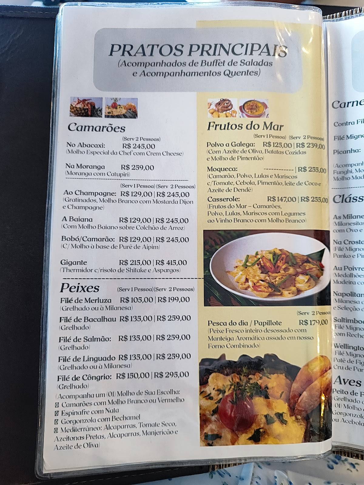 Setentaesete Restaurante cardápio