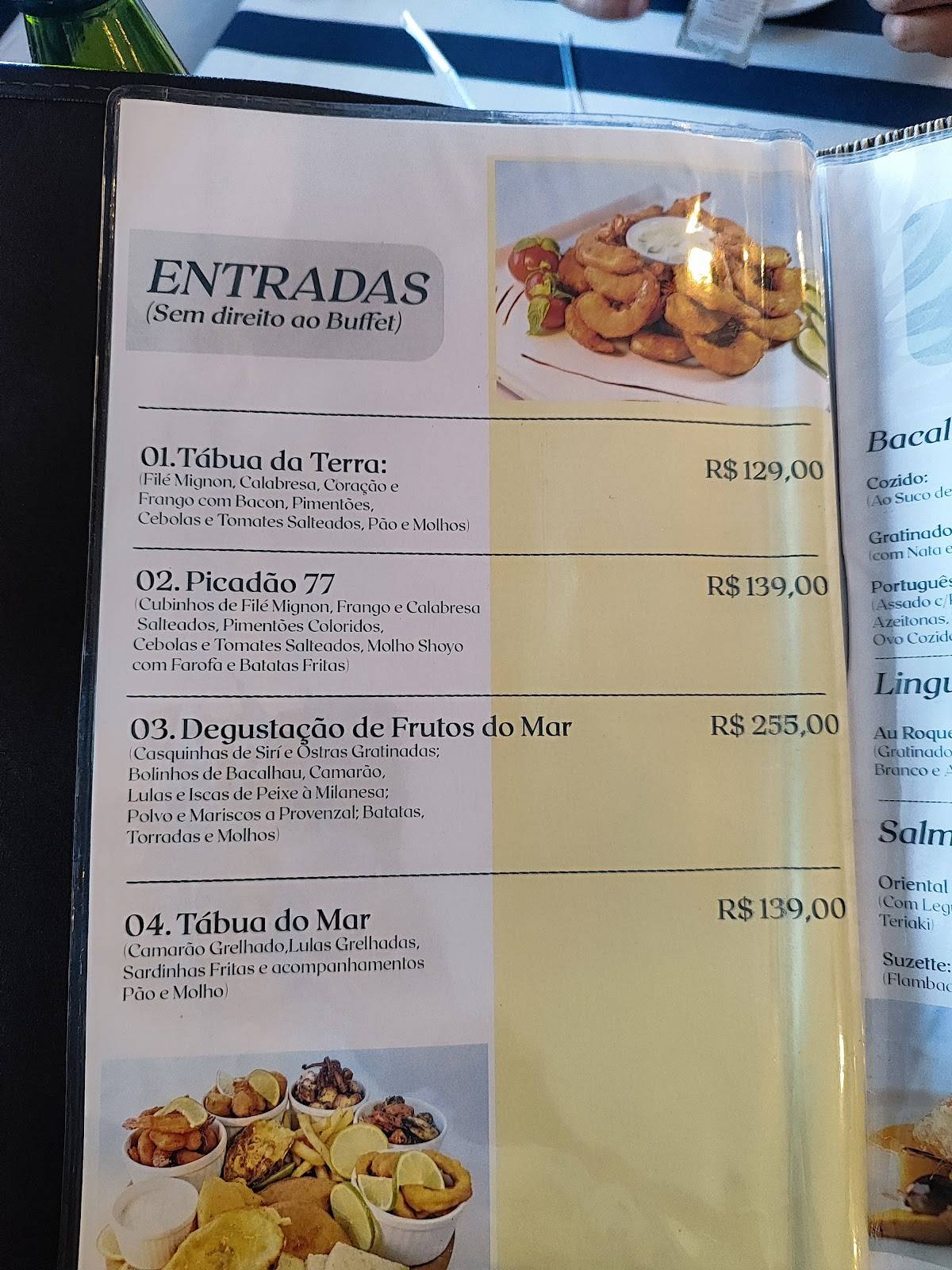 Setentaesete Restaurante cardápio