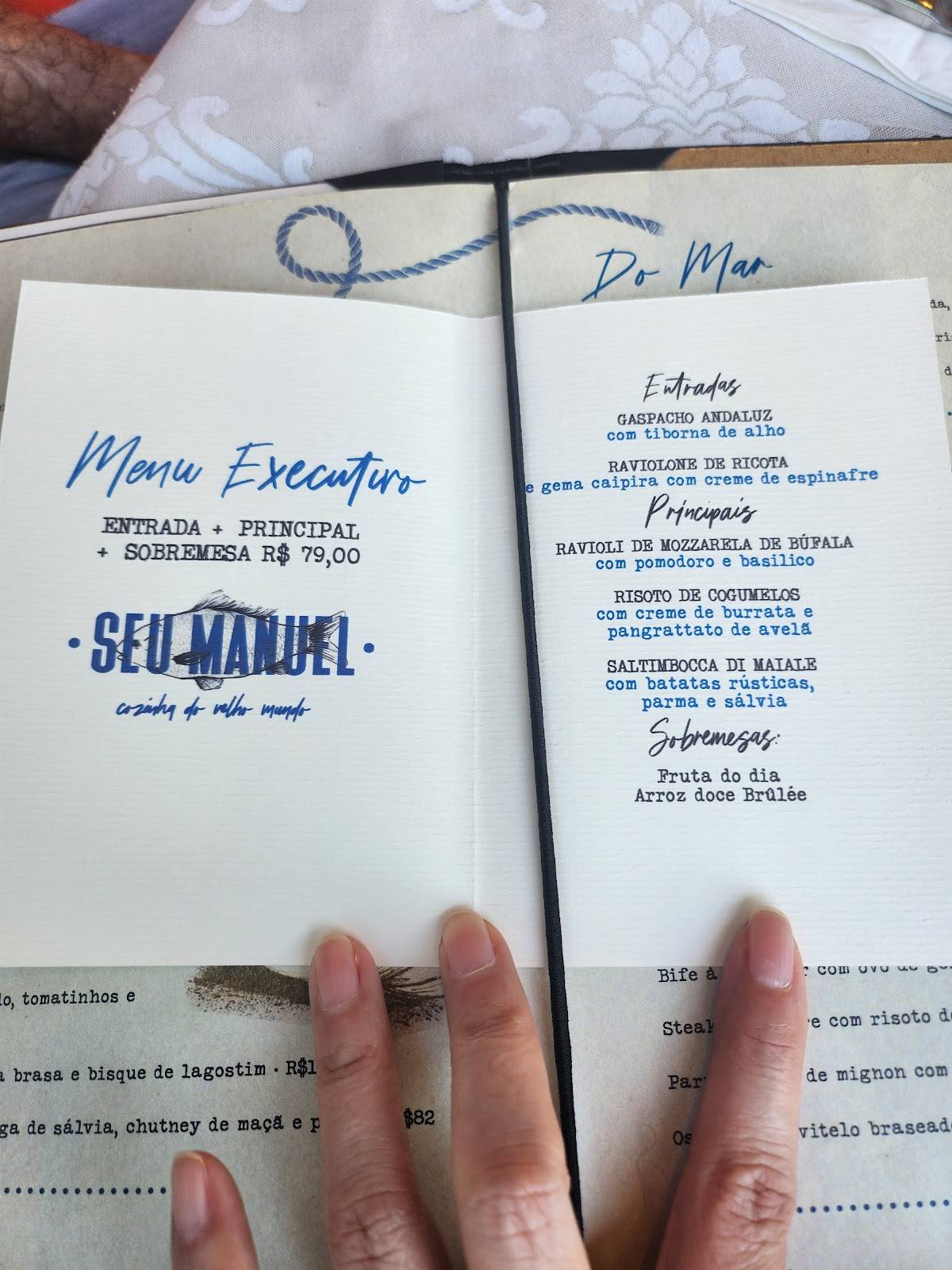 Seu Manuel Restaurante cardápio