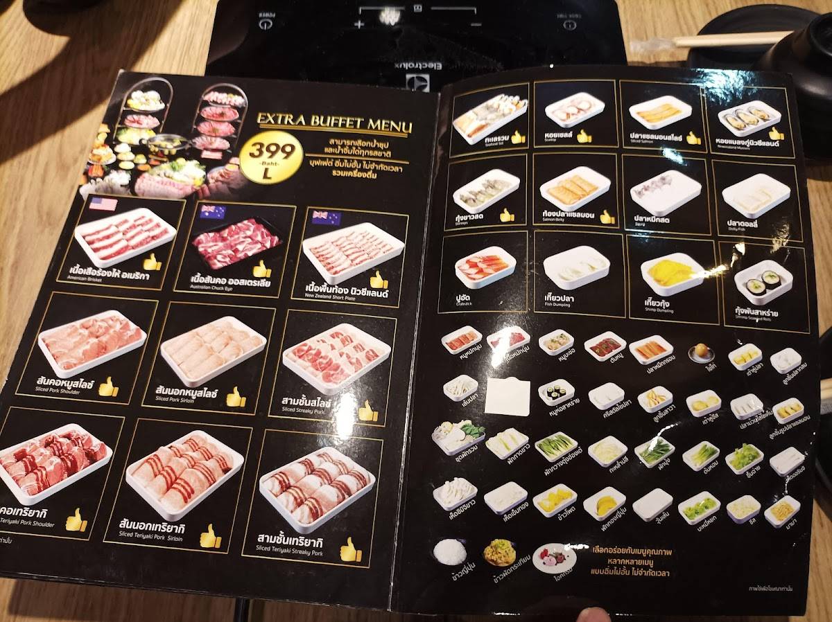 Carta del restaurante Shabu Indy Ratchada, Bangkok, 134-150 Sutthisan ...