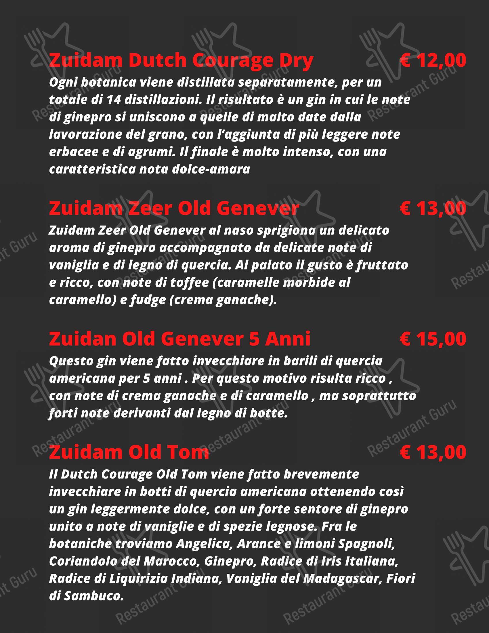 Menu di Shake Cocktail & Wine Bar - Коктейльная карта