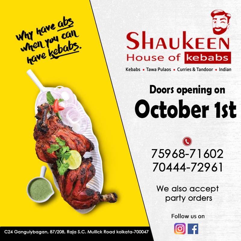 Shaukeen menu