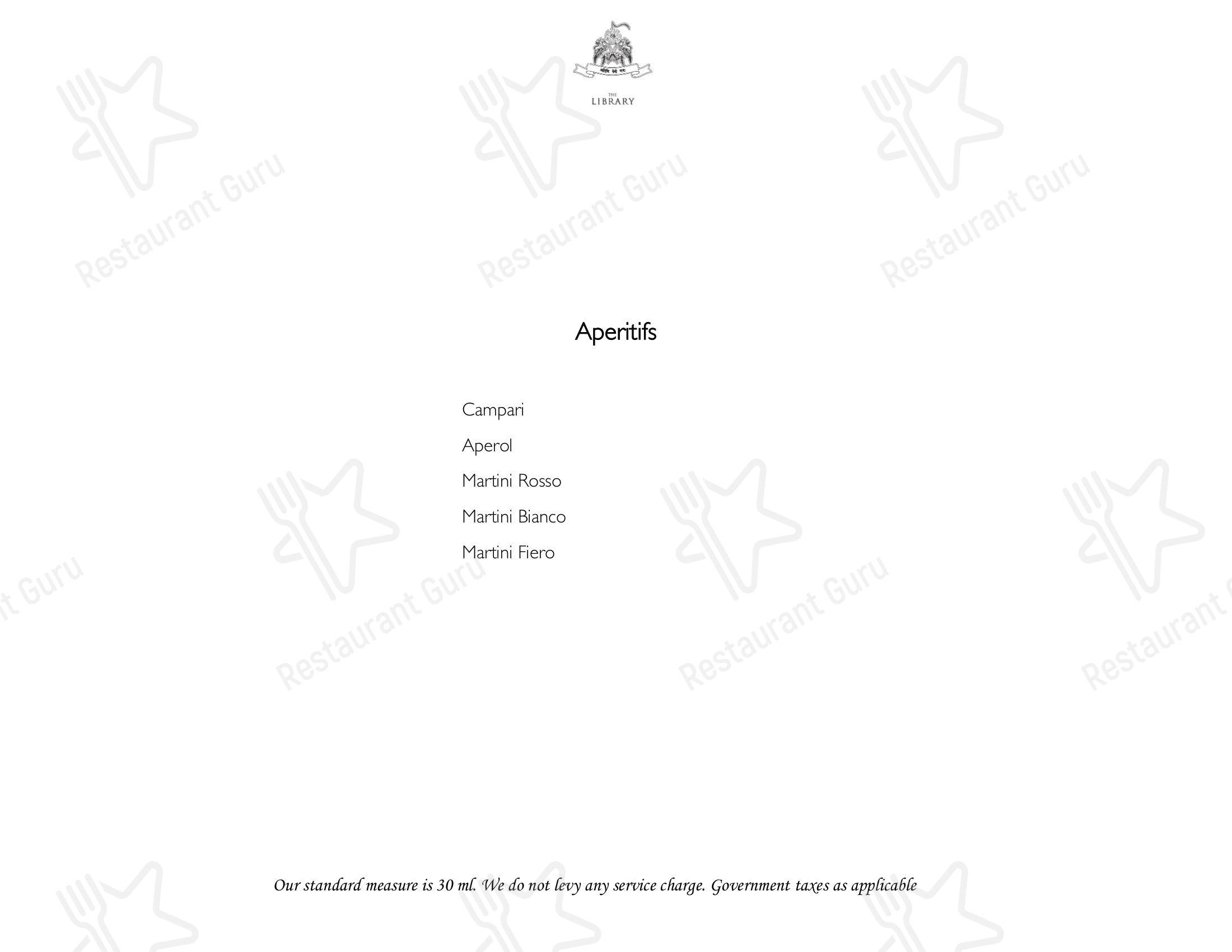 Menu for Sheesh Mahal in Udaipur