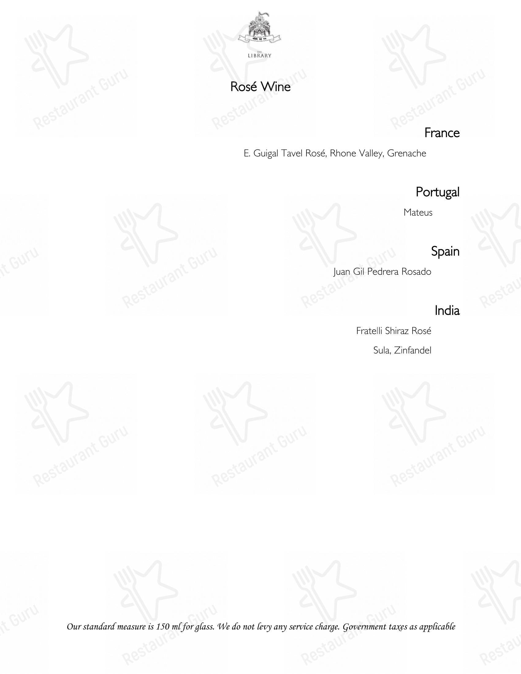 Sheesh Mahal in Udaipur - Крафт меню