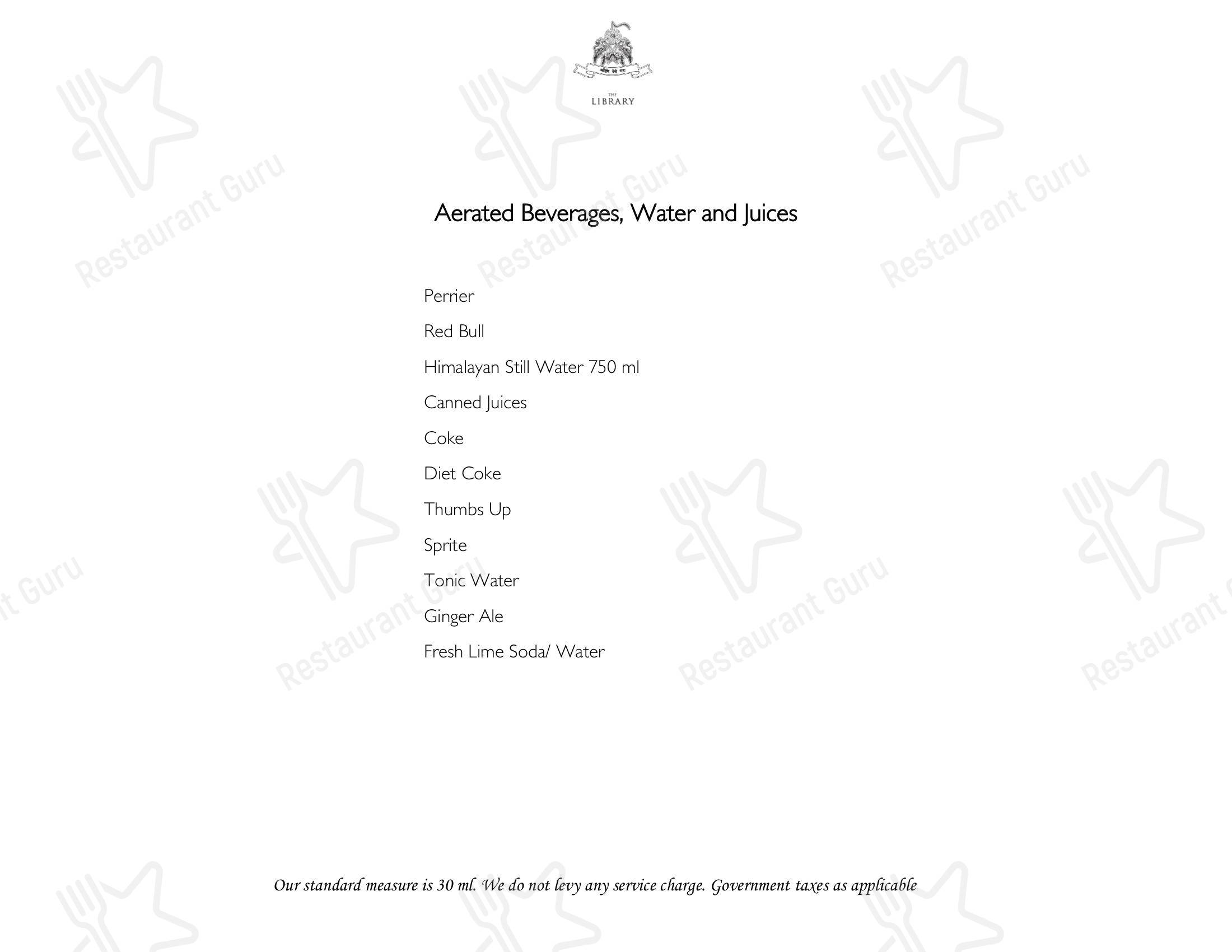 Menu for Sheesh Mahal in Udaipur