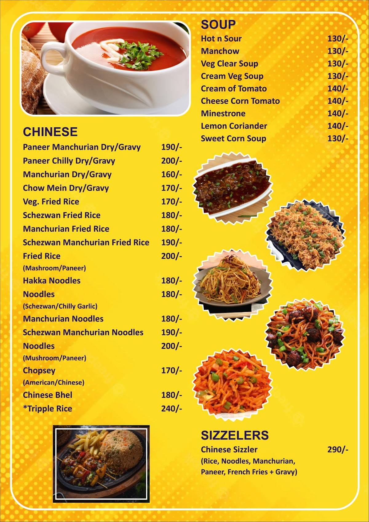 Shivam Restaurant - Best Veg Restaurant Family Restaurant Punjabi Restaurant South Indian Restaurant In Bopal menu