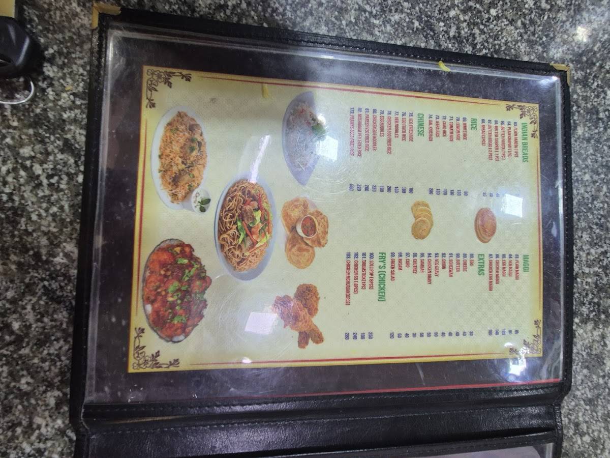 Shree Sai Leela Restaurant South Indian Tamil Food menu