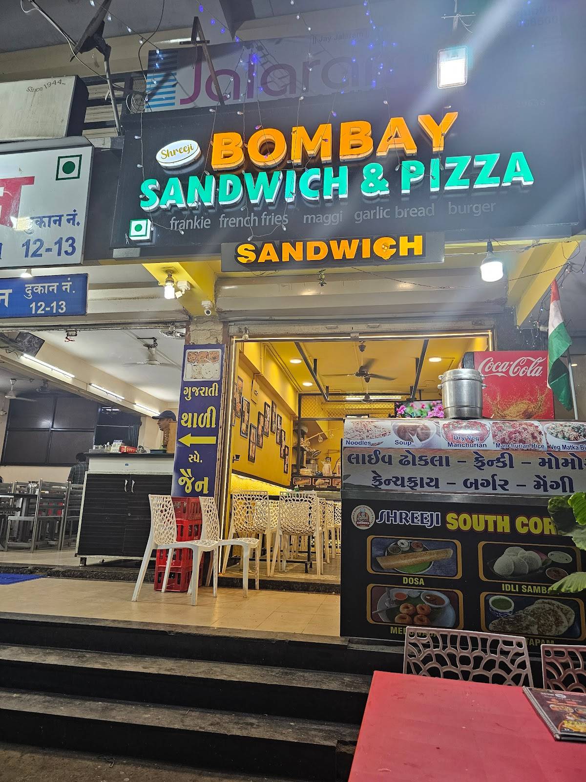 Shreeji Bombay Sandwich and Pizza menu