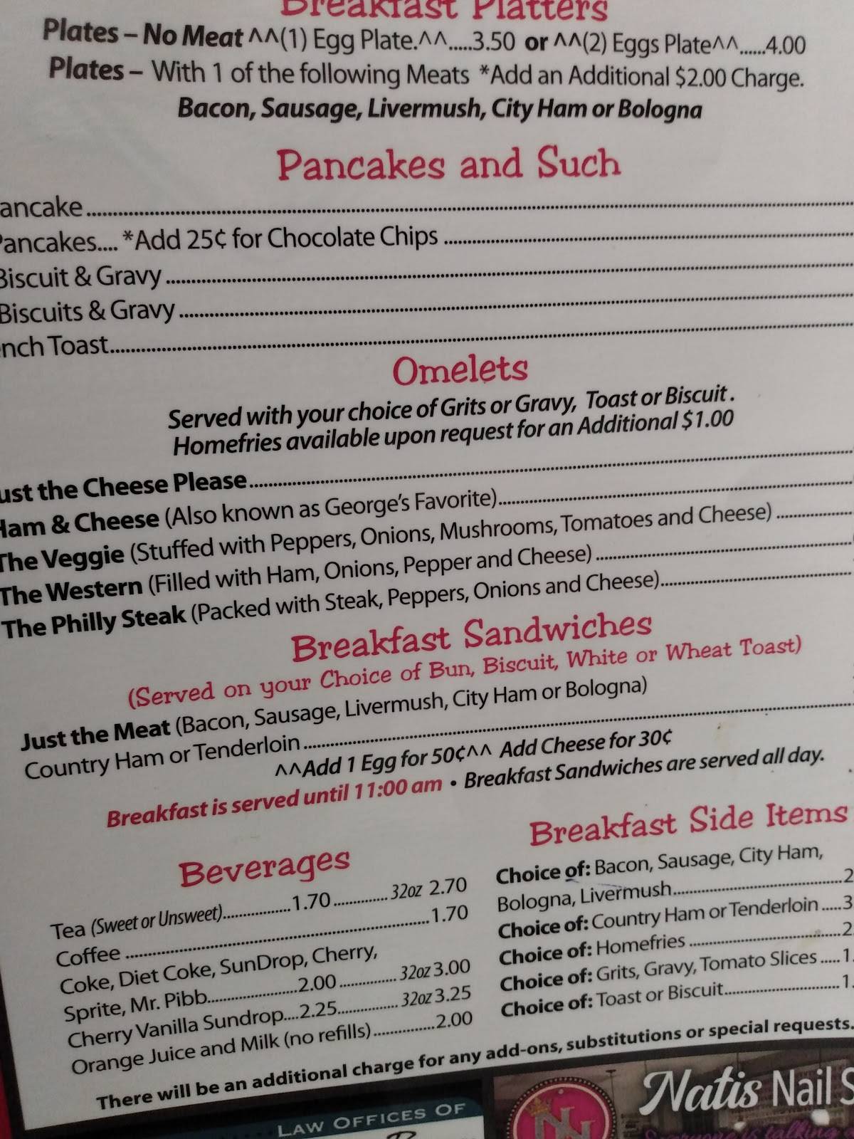 Menu at Sigmon's Grill restaurant, Conover, NC16