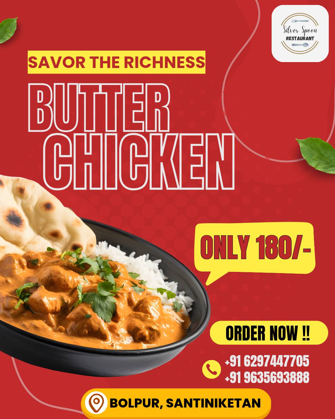 Silver Spoon Restaurant menu