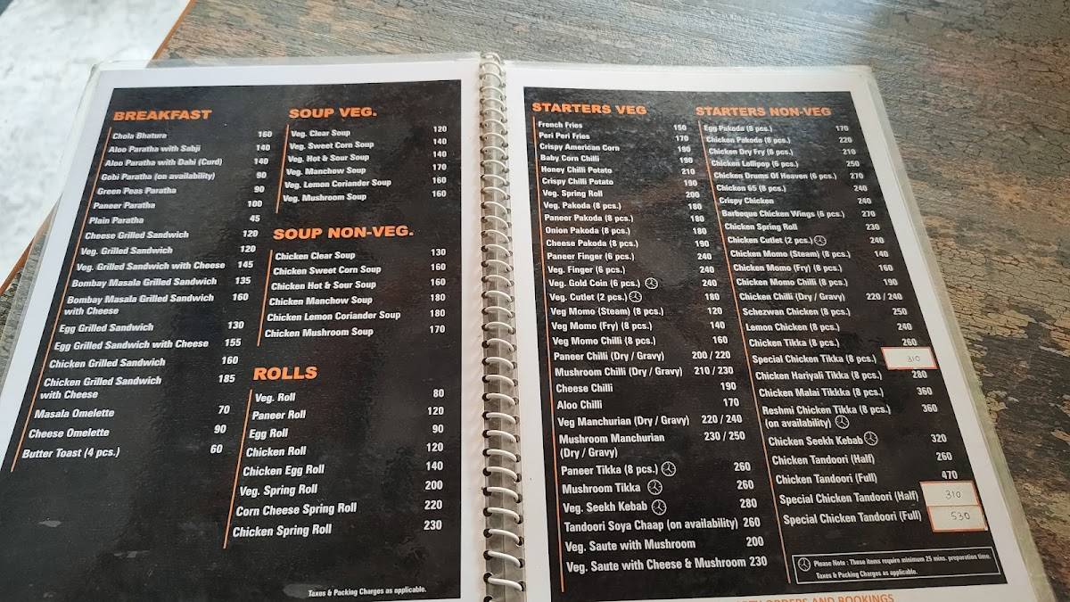 Singh's Corner menu