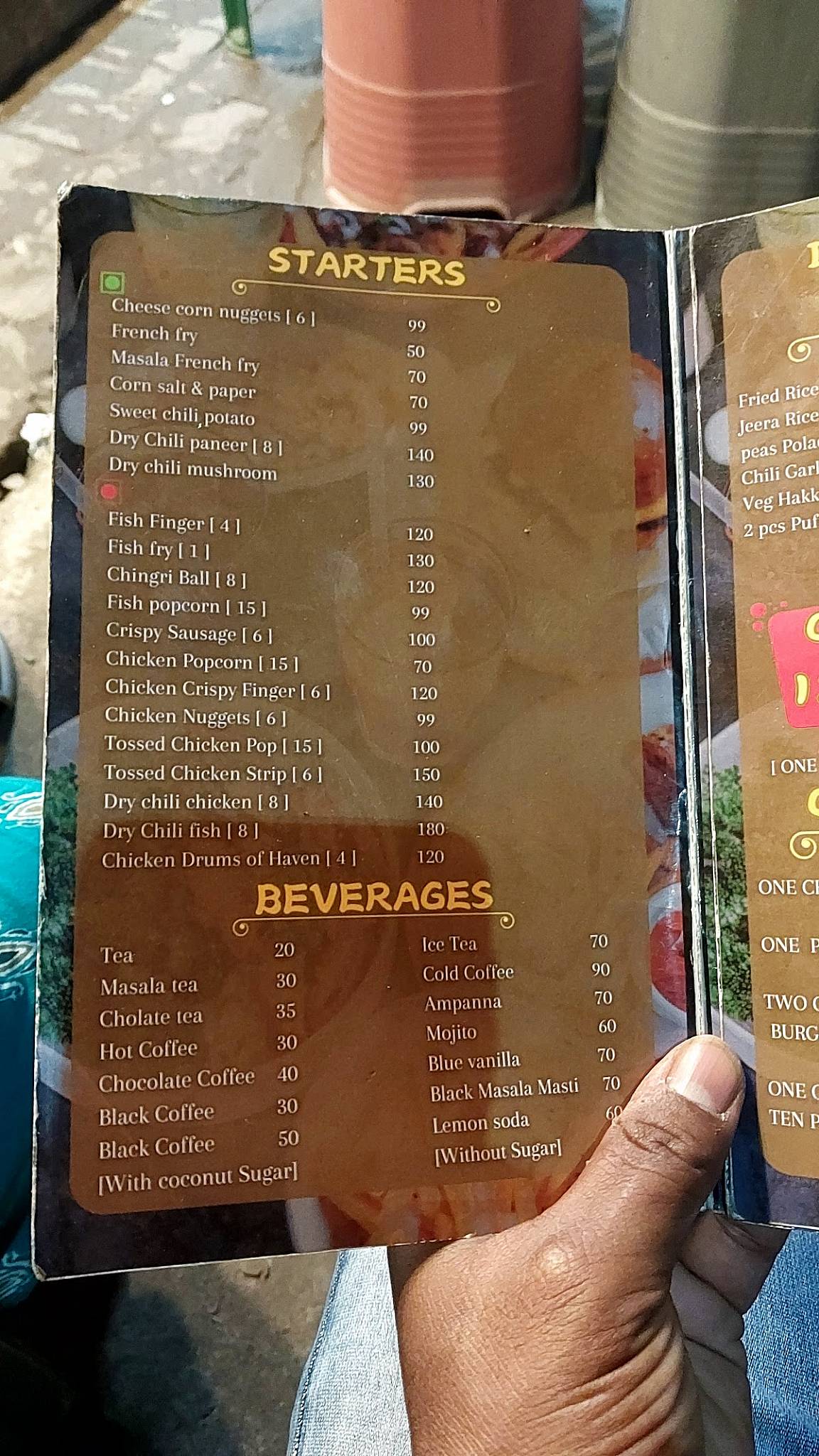 Relish menu