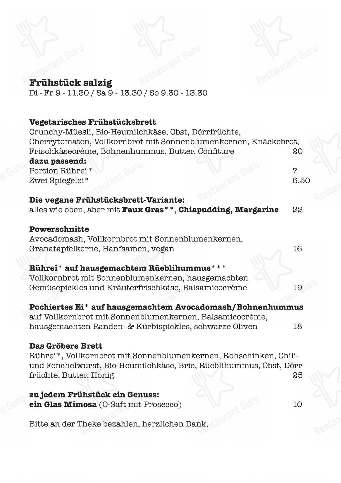 Menu per Smilla Café caffè bar
