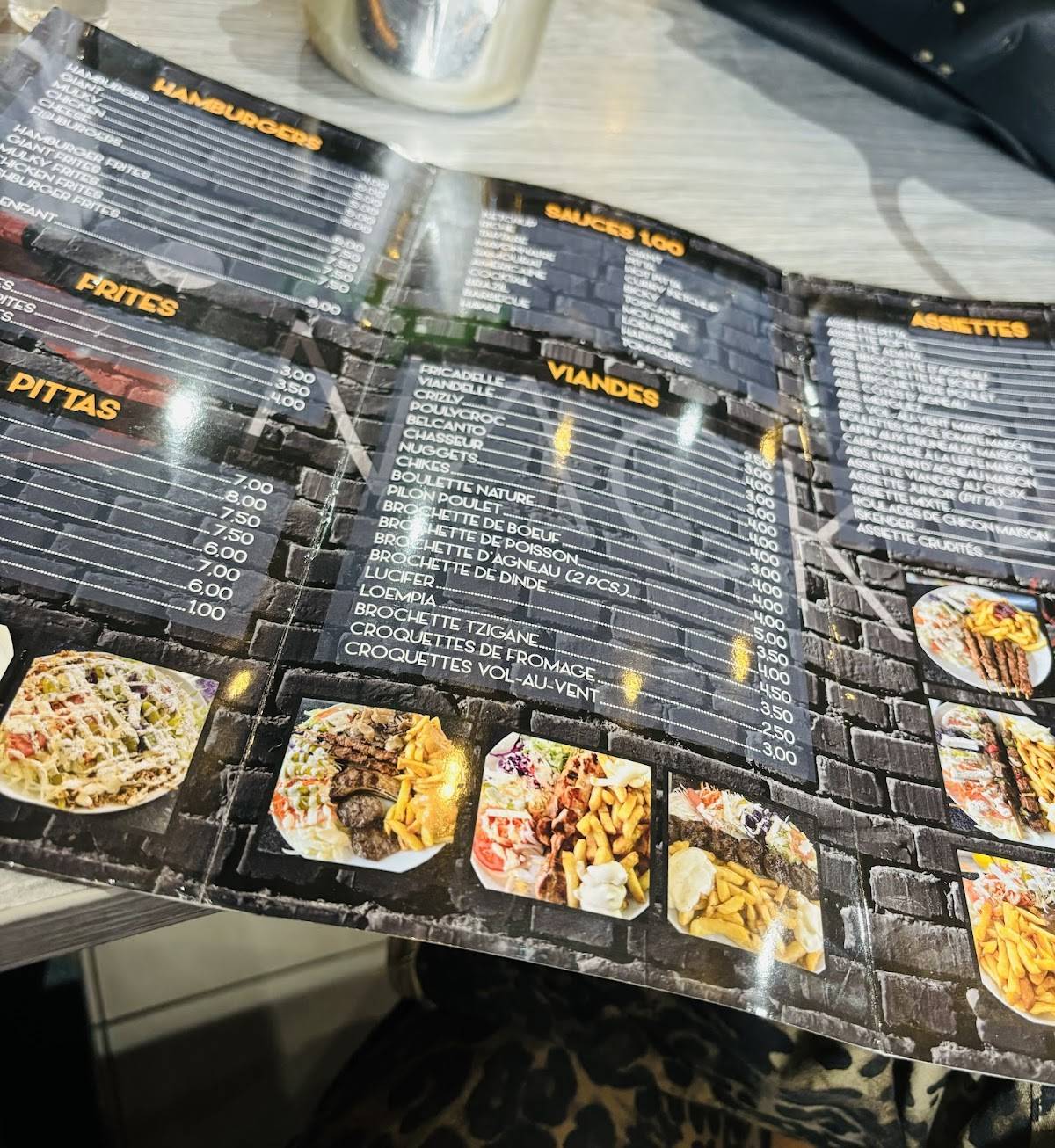 Menu de Snack 58