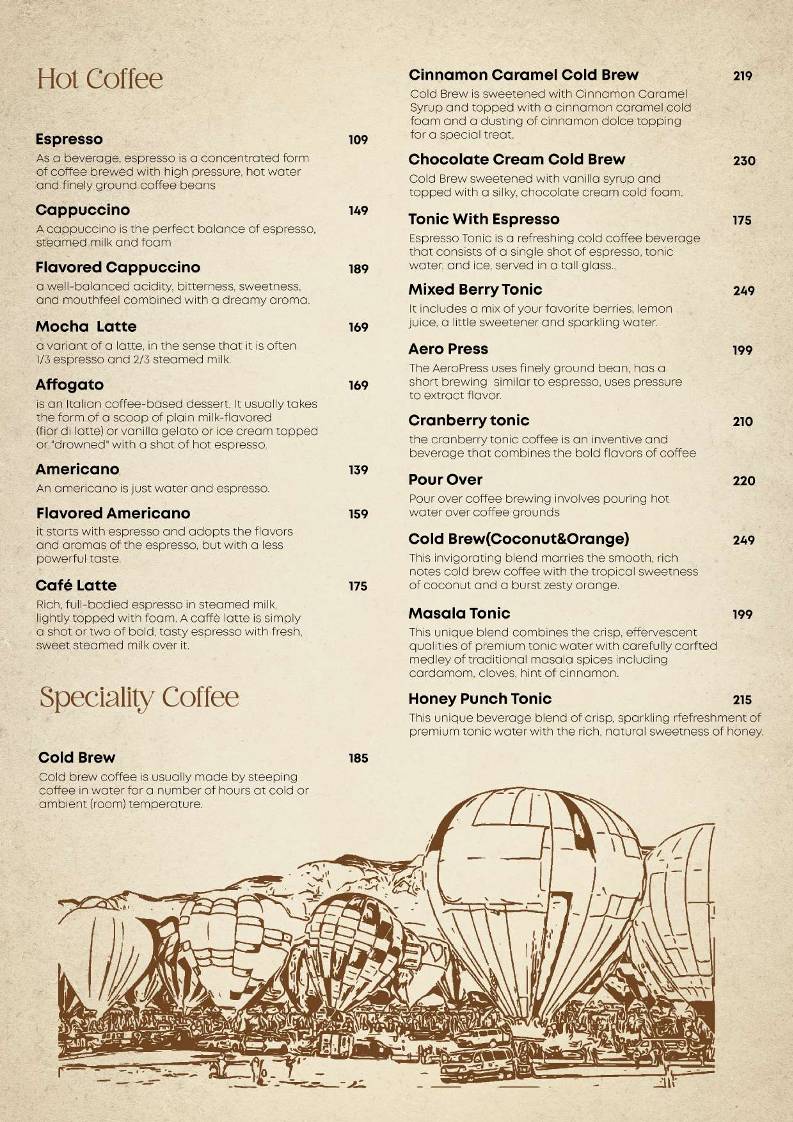 Social Blend Motavarachha menu