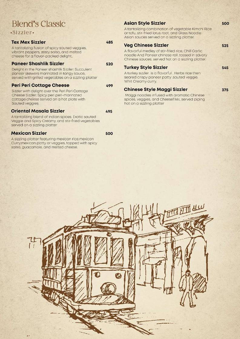 Social Blend Motavarachha menu