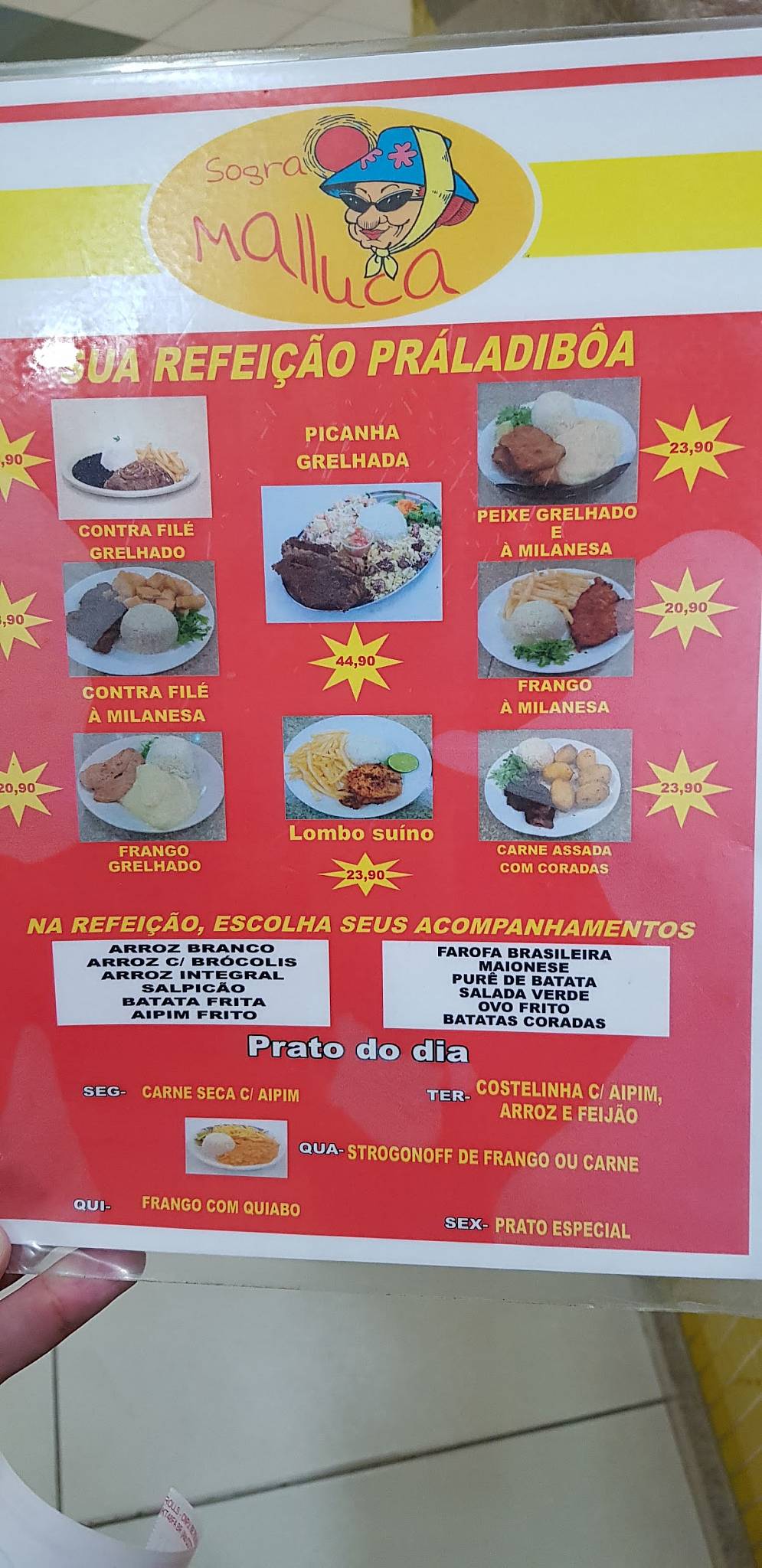 Sogra Maluca cardápio