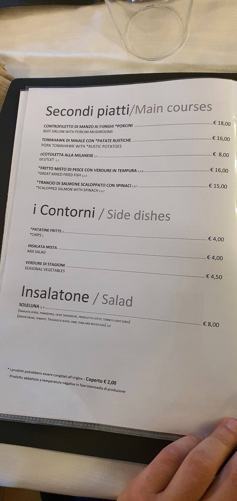 Menu di Ristorante Pizzeria Soleluna2.0 