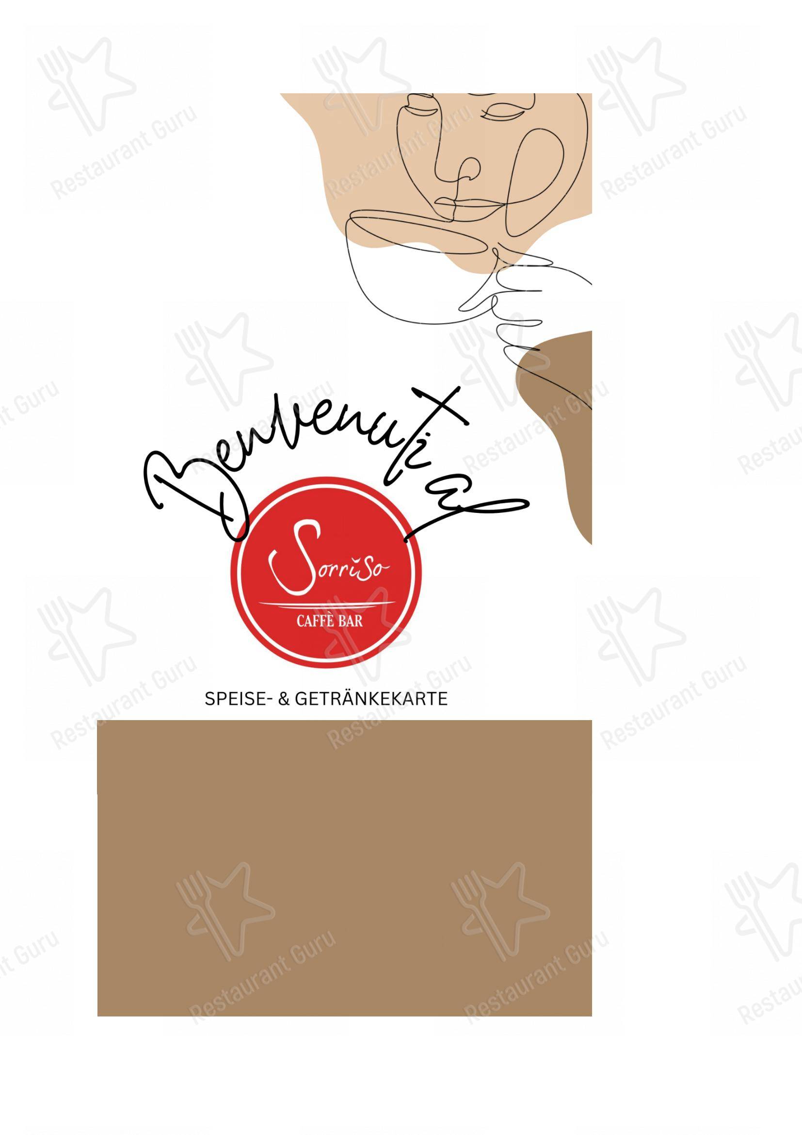 Menu per Sorriso Caffè Bar in Kreuzlingen