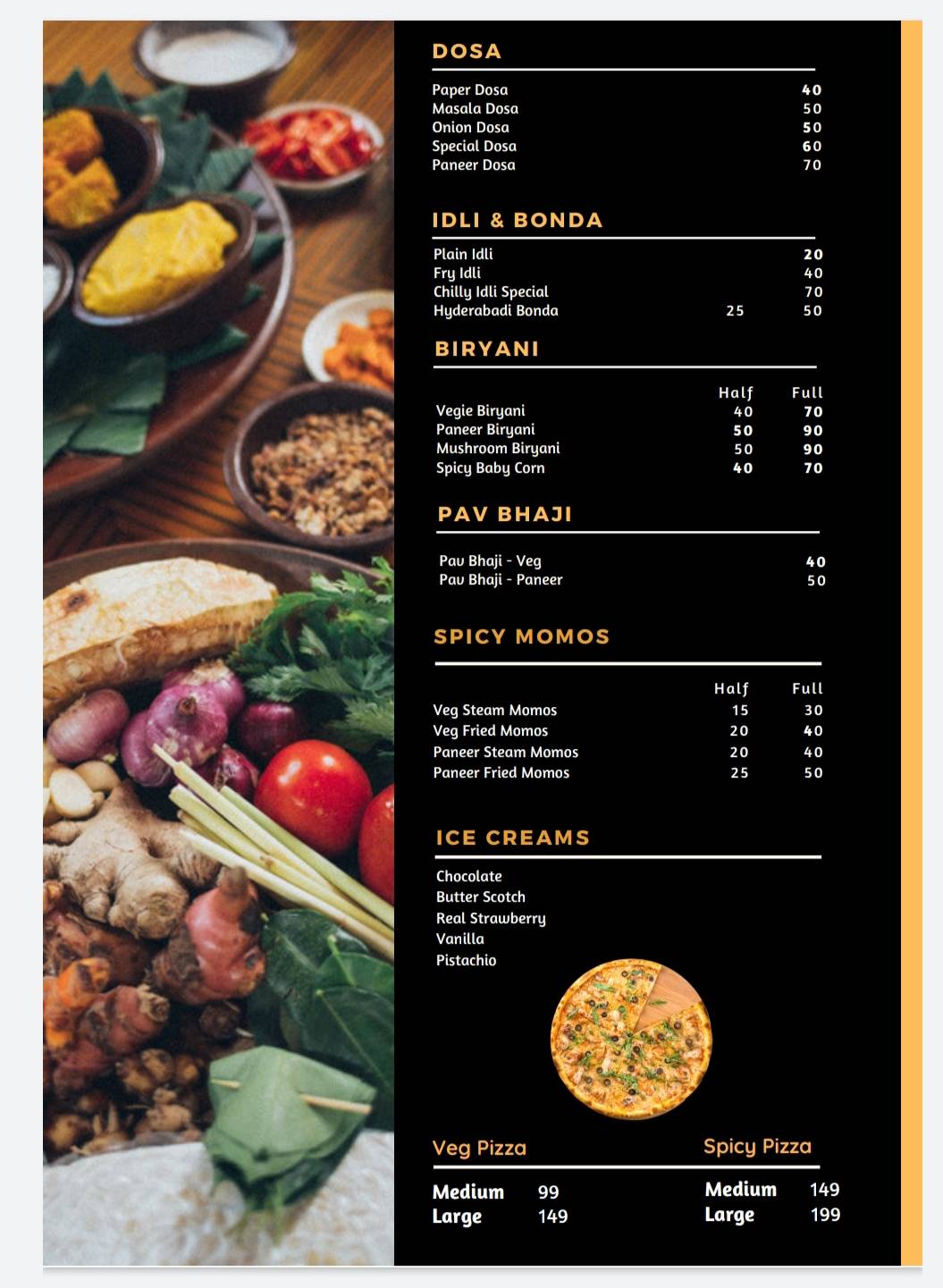 Spicy Adda menu