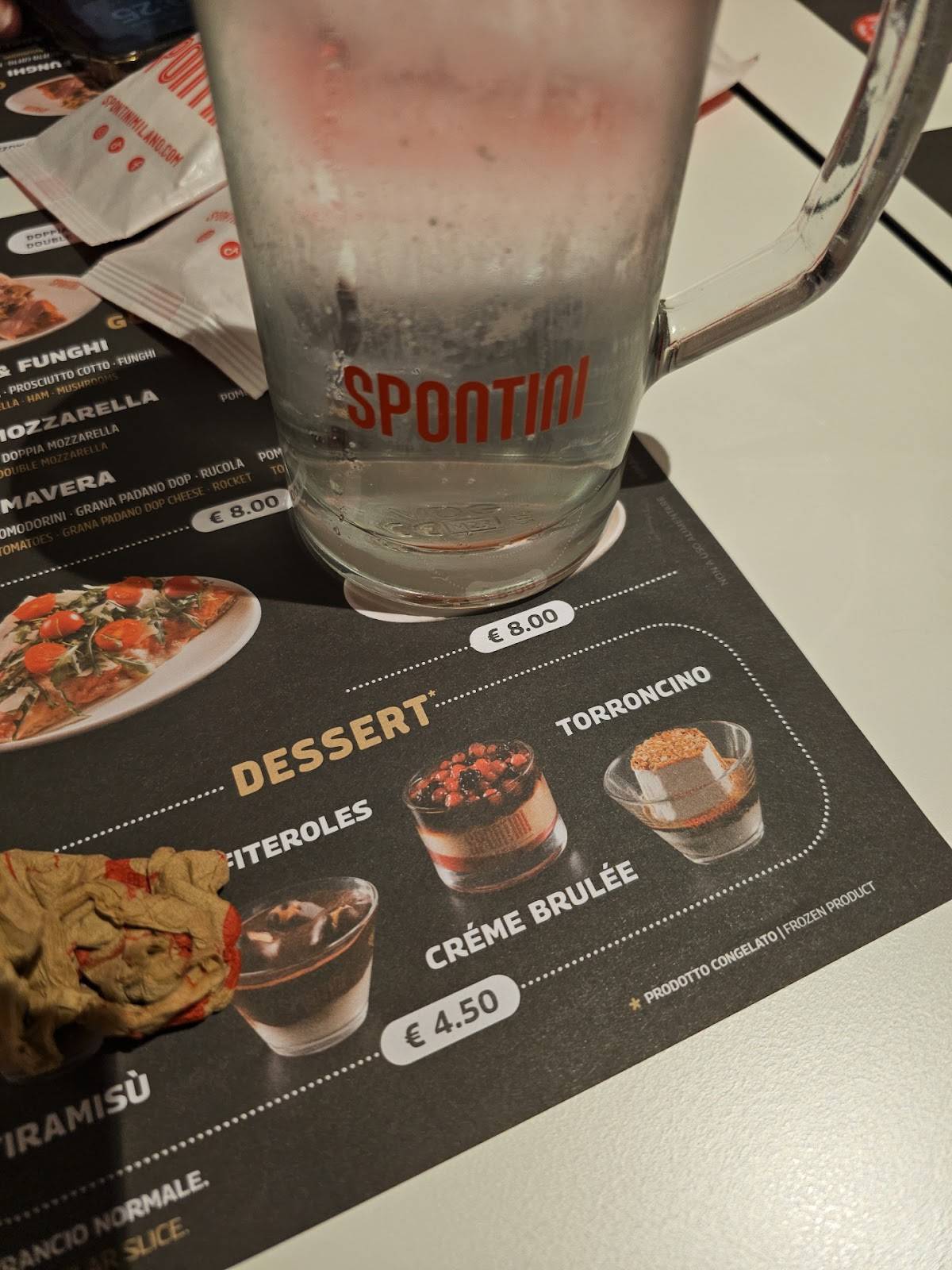 Menu di Spontini 