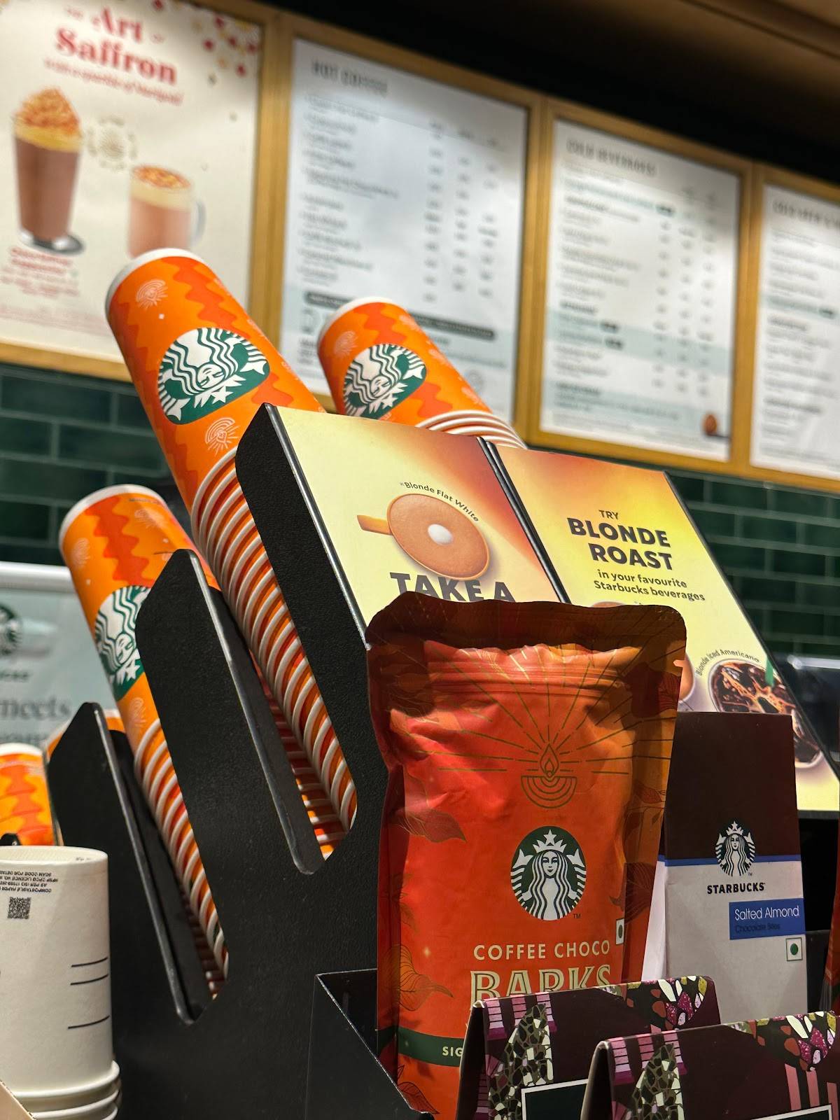 Starbucks menu