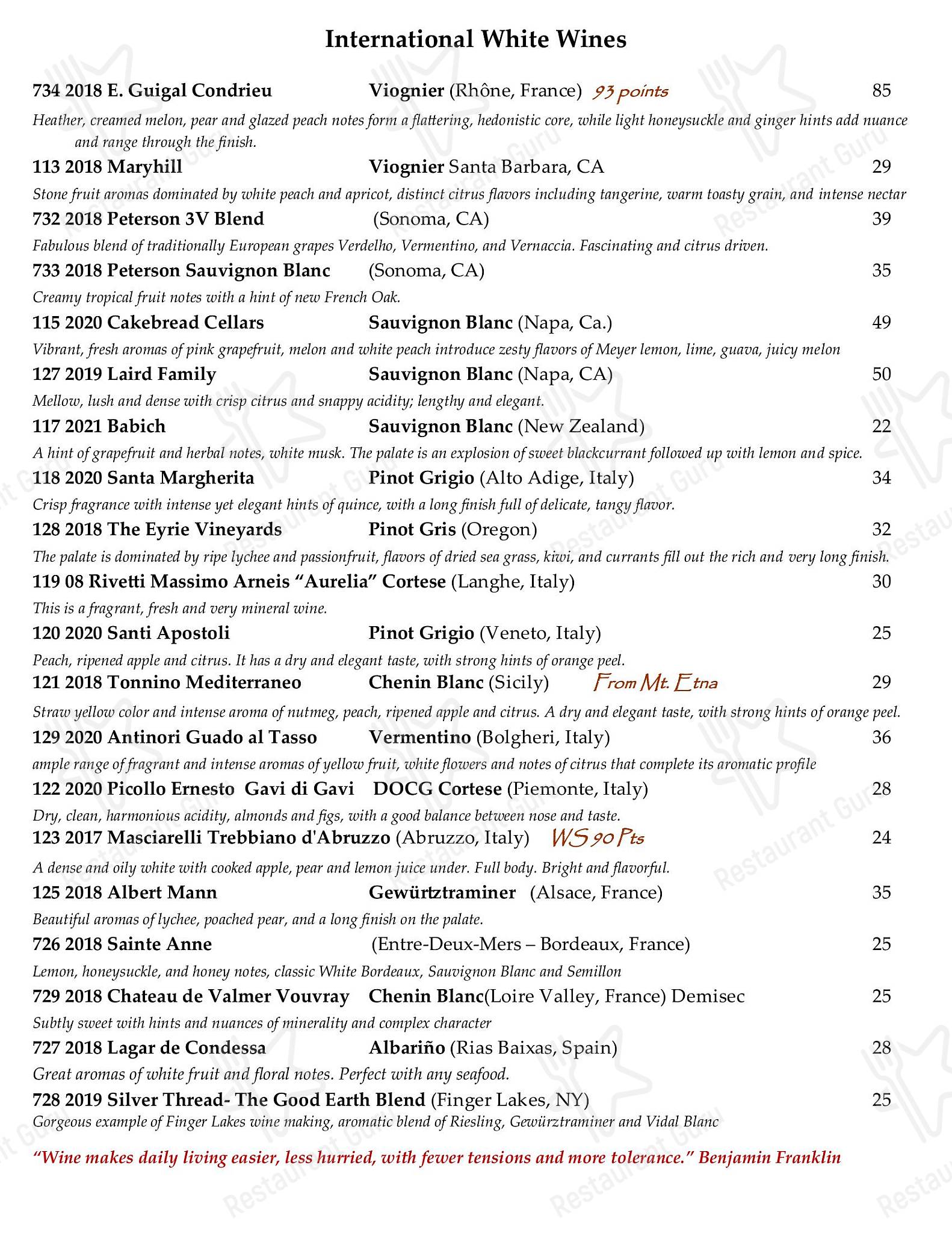 Menu at Station Square restaurant, Youngstown, Belmont Ave