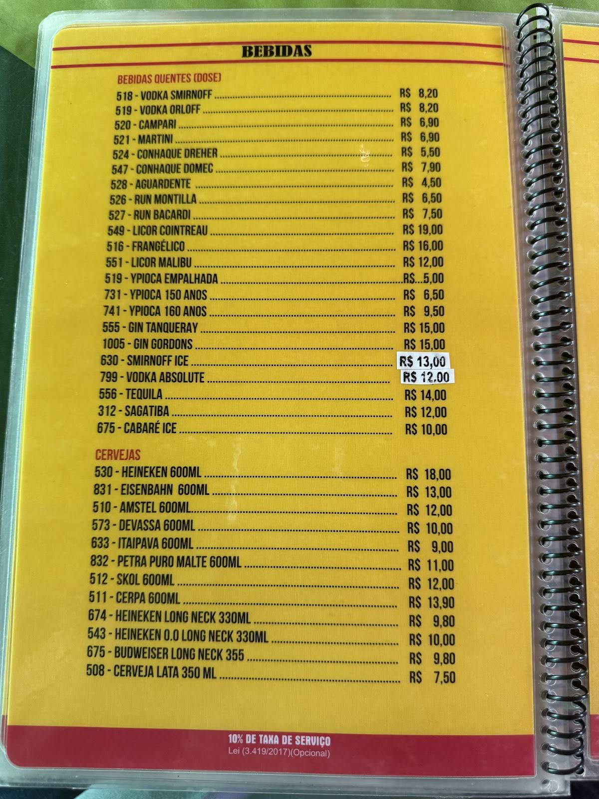 Churrascaria Poranga - Sul cardápio