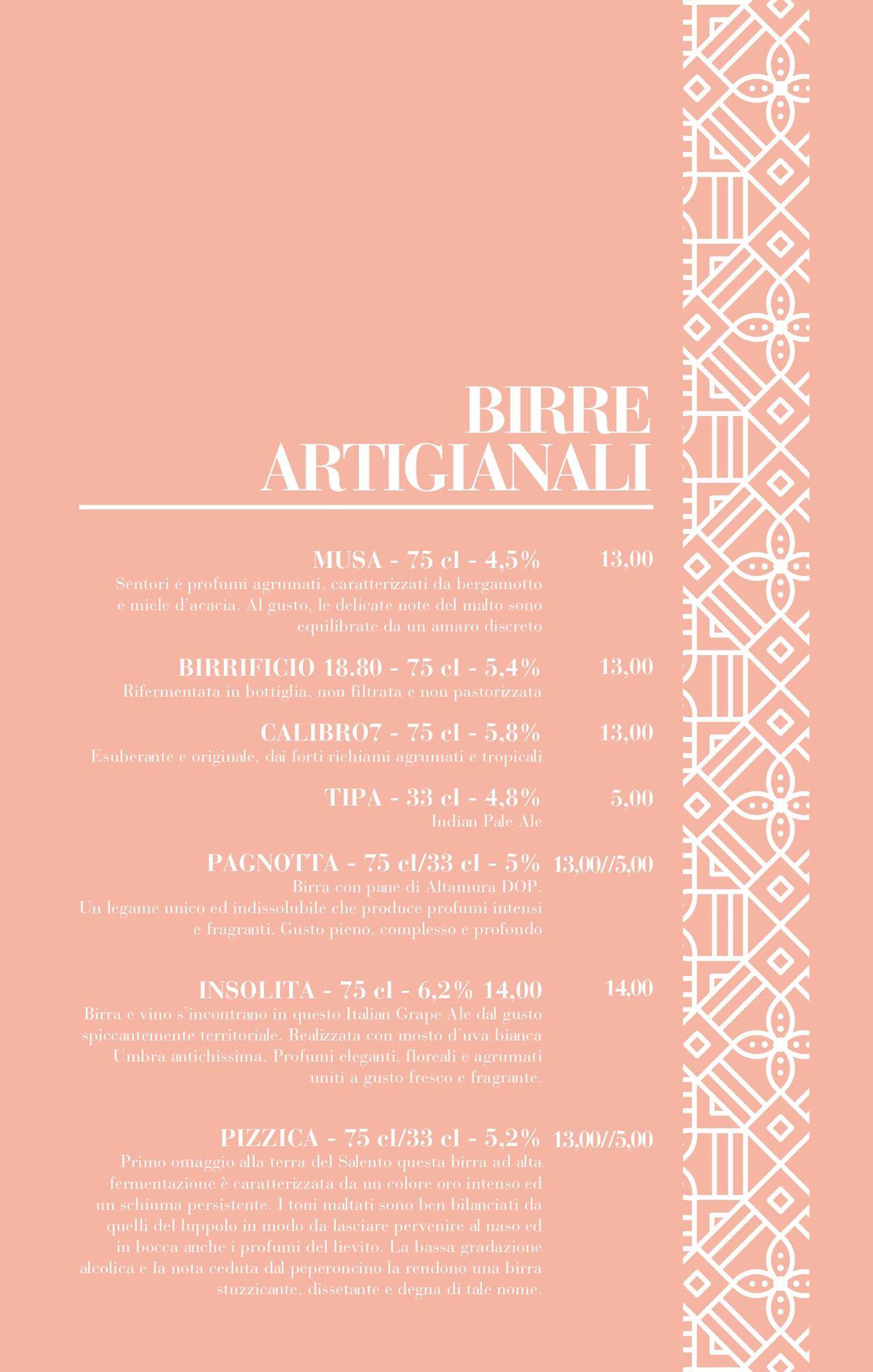 Menu di Stile Libero 