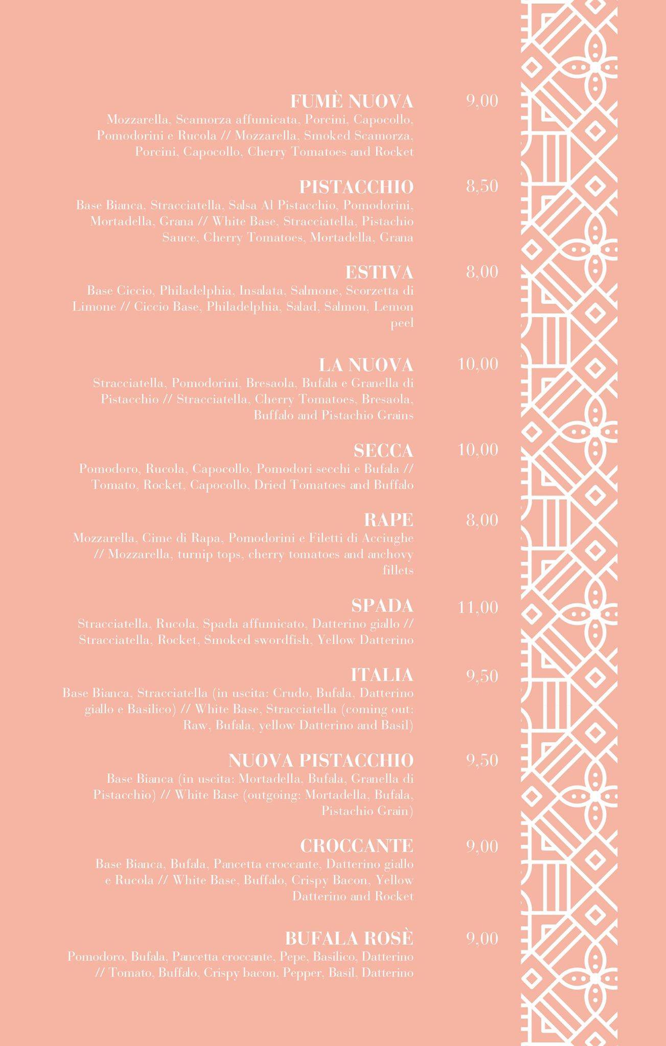 Menu di Stile Libero 