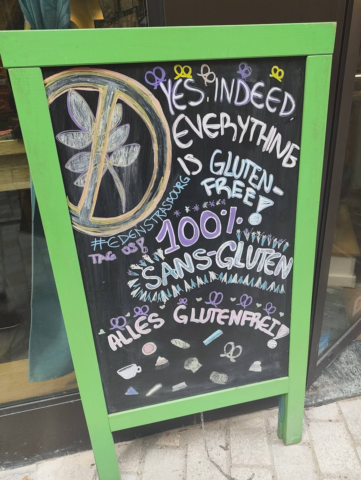 Menu de L'Eden